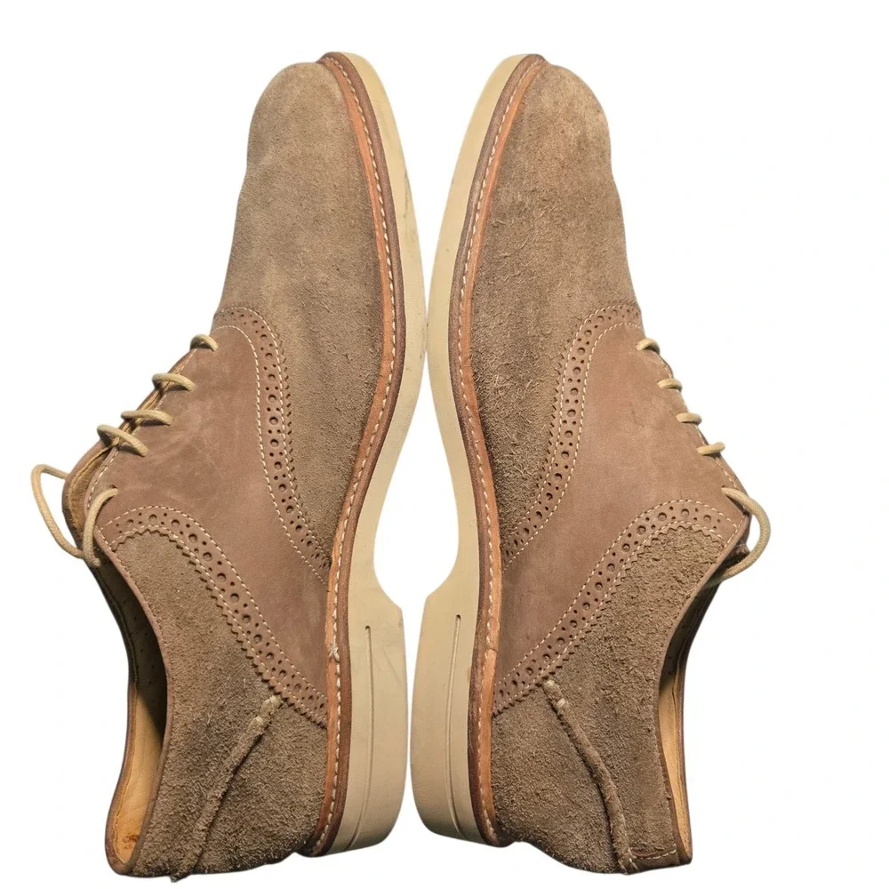 Sperry Top Sider Gold Cup Collection Mens 11.5 M Beige Suede Oxford Boat Shoe